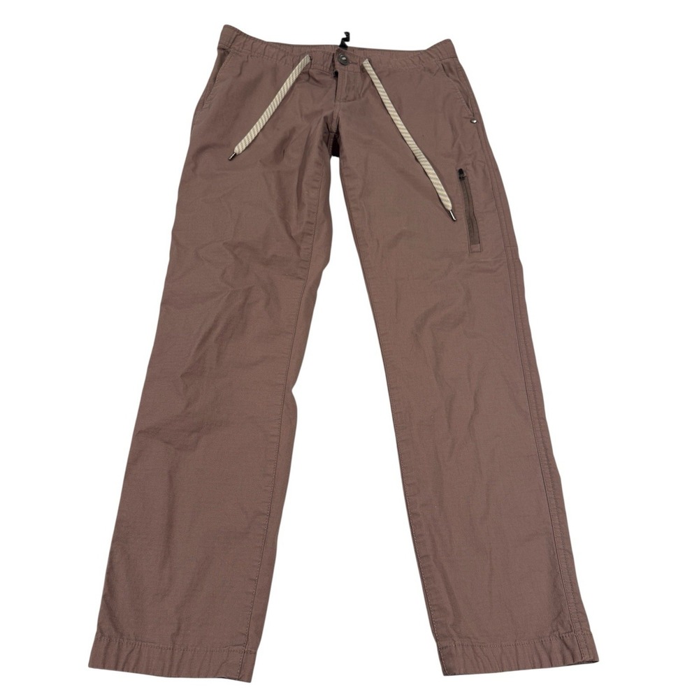 Vuori Women Ripstop Pant M Dusty Mauve Organic Cotton Stretch Straight Leg Cargo